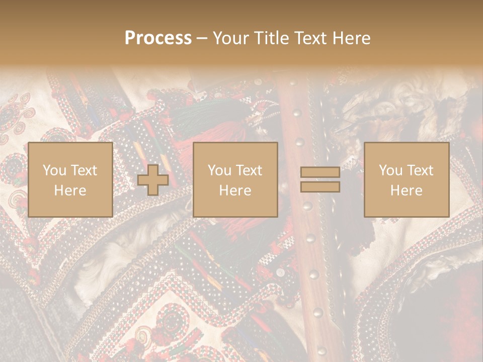 A Large Piece Of Cloth With Beads And Tassels On It PowerPoint Template