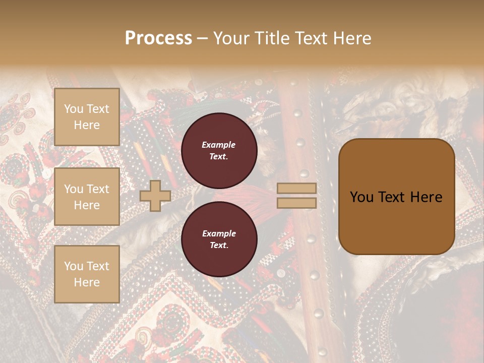 A Large Piece Of Cloth With Beads And Tassels On It PowerPoint Template