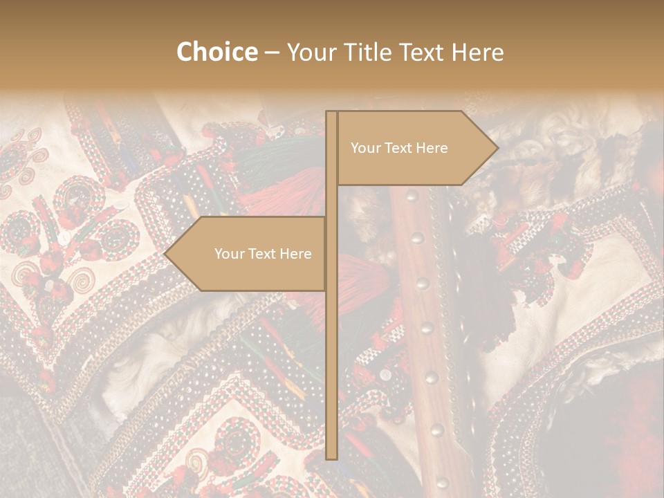 A Large Piece Of Cloth With Beads And Tassels On It PowerPoint Template