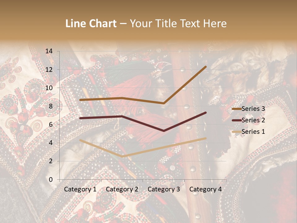 A Large Piece Of Cloth With Beads And Tassels On It PowerPoint Template