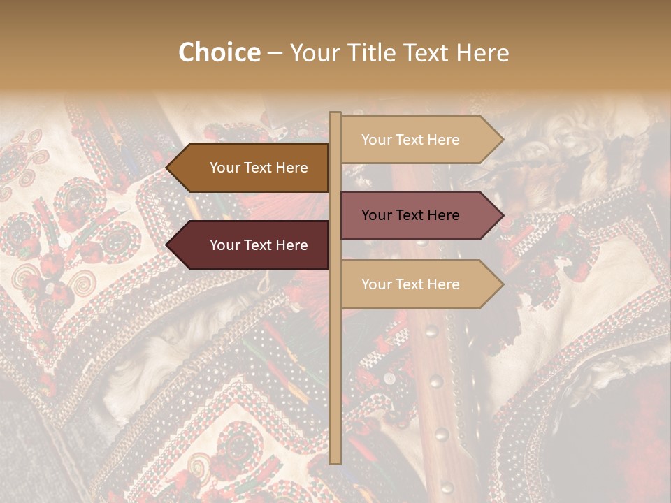 A Large Piece Of Cloth With Beads And Tassels On It PowerPoint Template