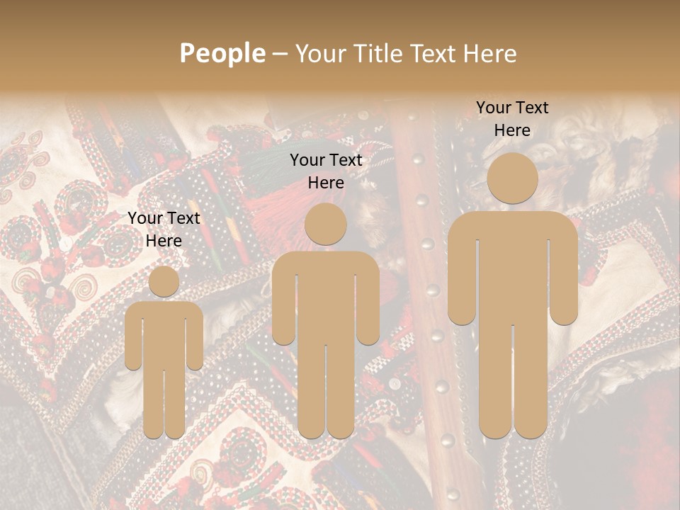 A Large Piece Of Cloth With Beads And Tassels On It PowerPoint Template