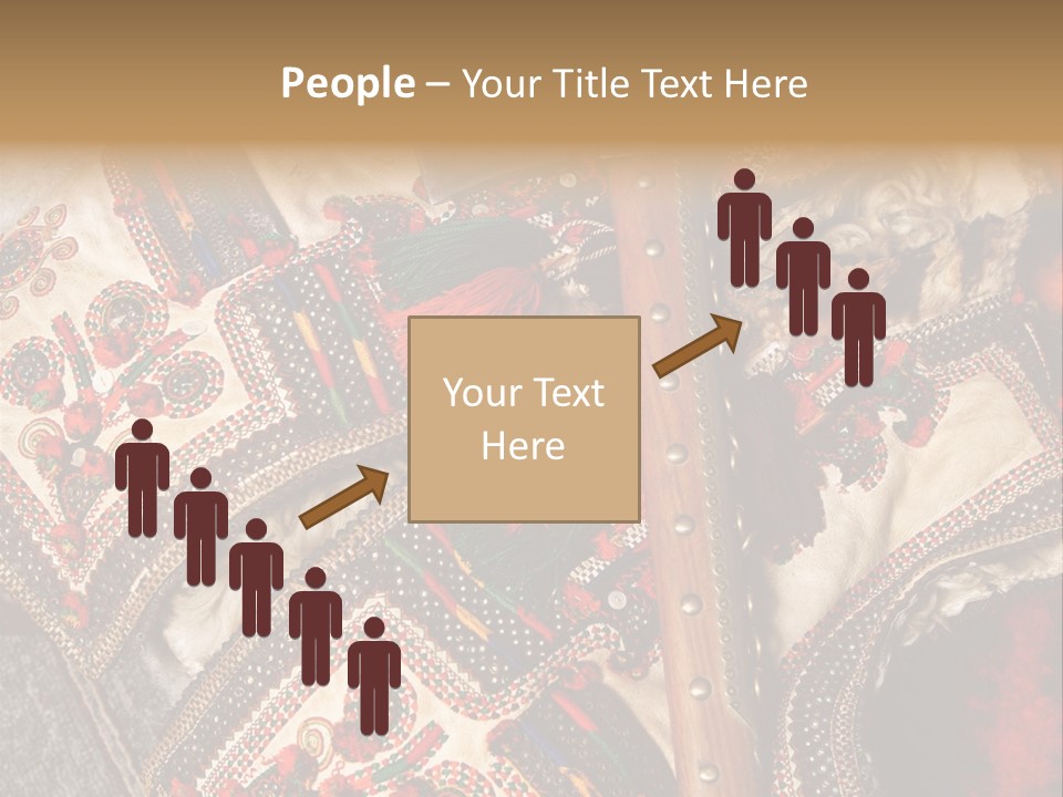 A Large Piece Of Cloth With Beads And Tassels On It PowerPoint Template