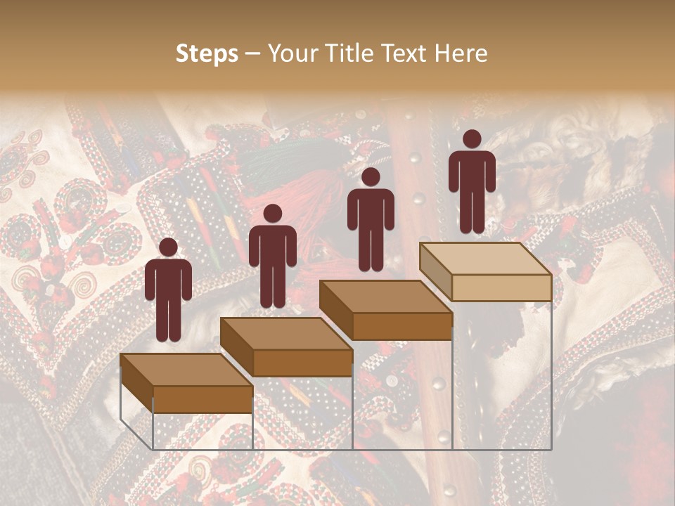 A Large Piece Of Cloth With Beads And Tassels On It PowerPoint Template