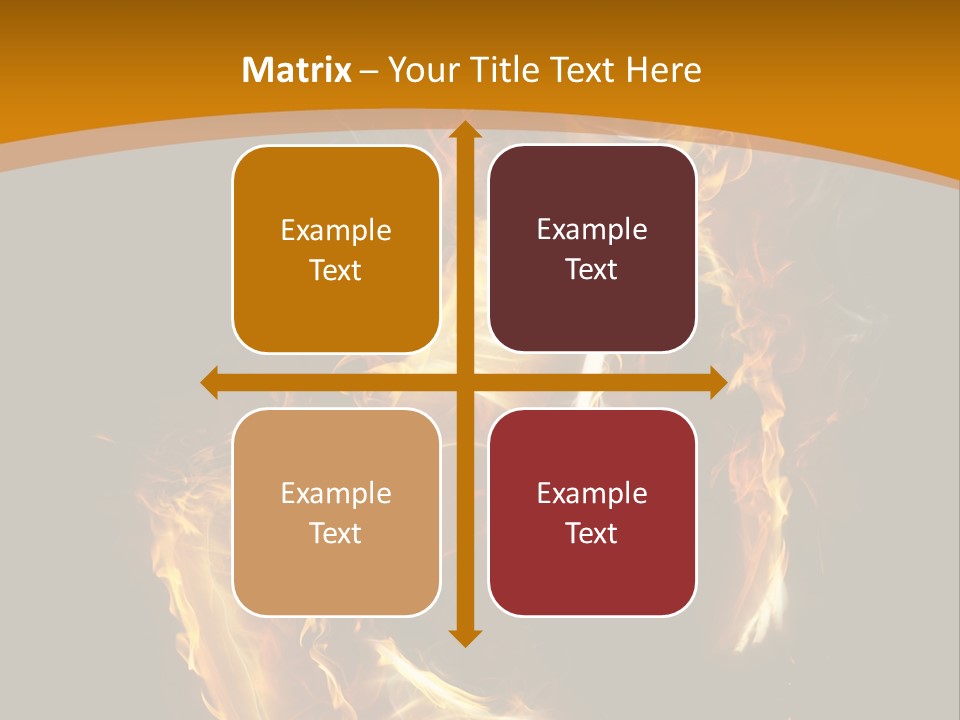 A Woman With Fire On Her Body Powerpoint Template PowerPoint Template