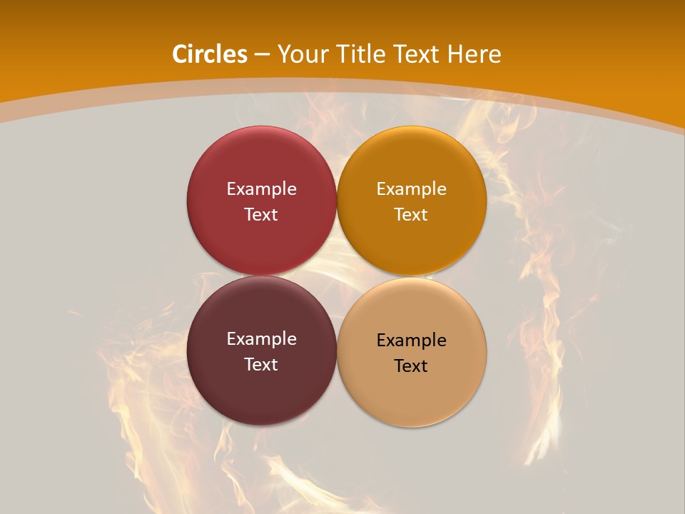 A Woman With Fire On Her Body Powerpoint Template PowerPoint Template