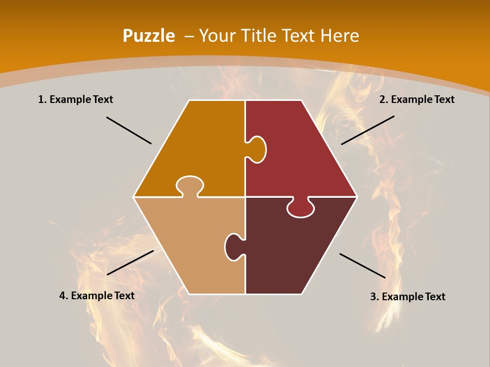 A Woman With Fire On Her Body Powerpoint Template PowerPoint Template