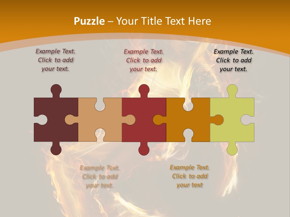 A Woman With Fire On Her Body Powerpoint Template PowerPoint Template