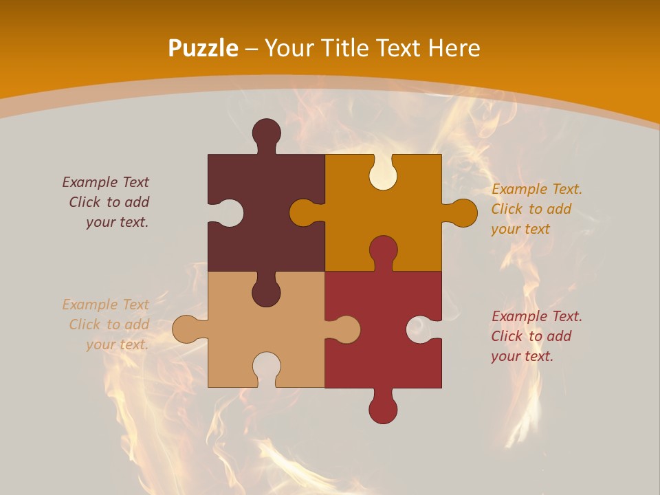 A Woman With Fire On Her Body Powerpoint Template PowerPoint Template