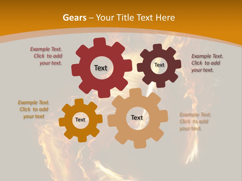 A Woman With Fire On Her Body Powerpoint Template PowerPoint Template