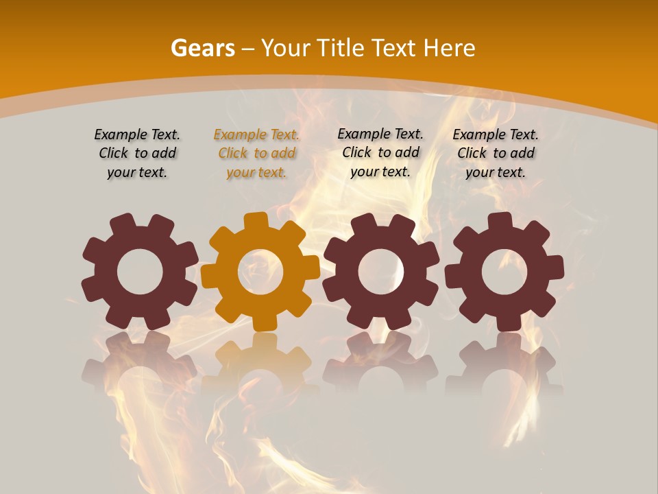 A Woman With Fire On Her Body Powerpoint Template PowerPoint Template