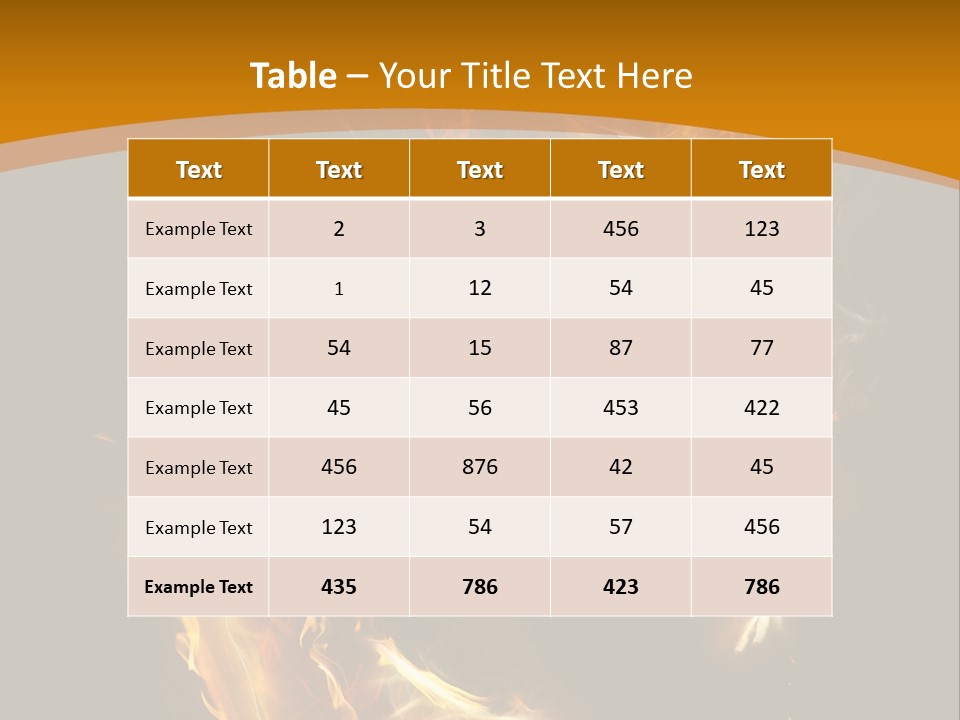 A Woman With Fire On Her Body Powerpoint Template PowerPoint Template