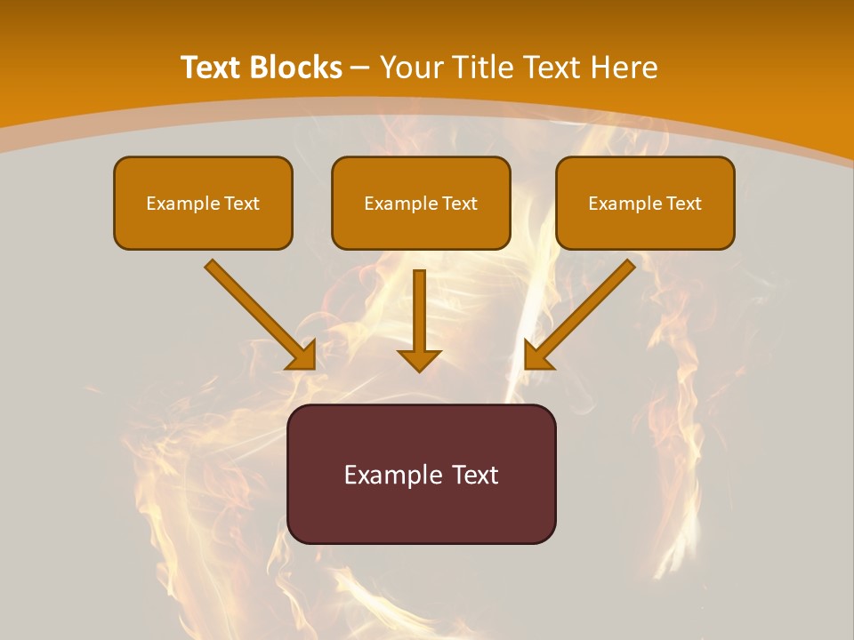 A Woman With Fire On Her Body Powerpoint Template PowerPoint Template