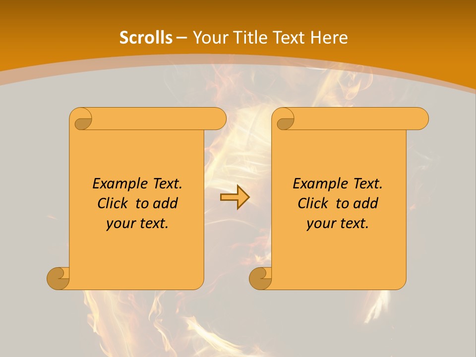 A Woman With Fire On Her Body Powerpoint Template PowerPoint Template