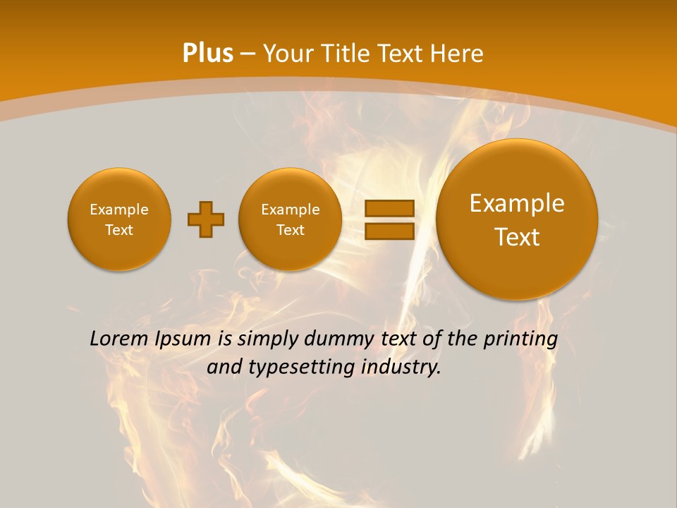 A Woman With Fire On Her Body Powerpoint Template PowerPoint Template