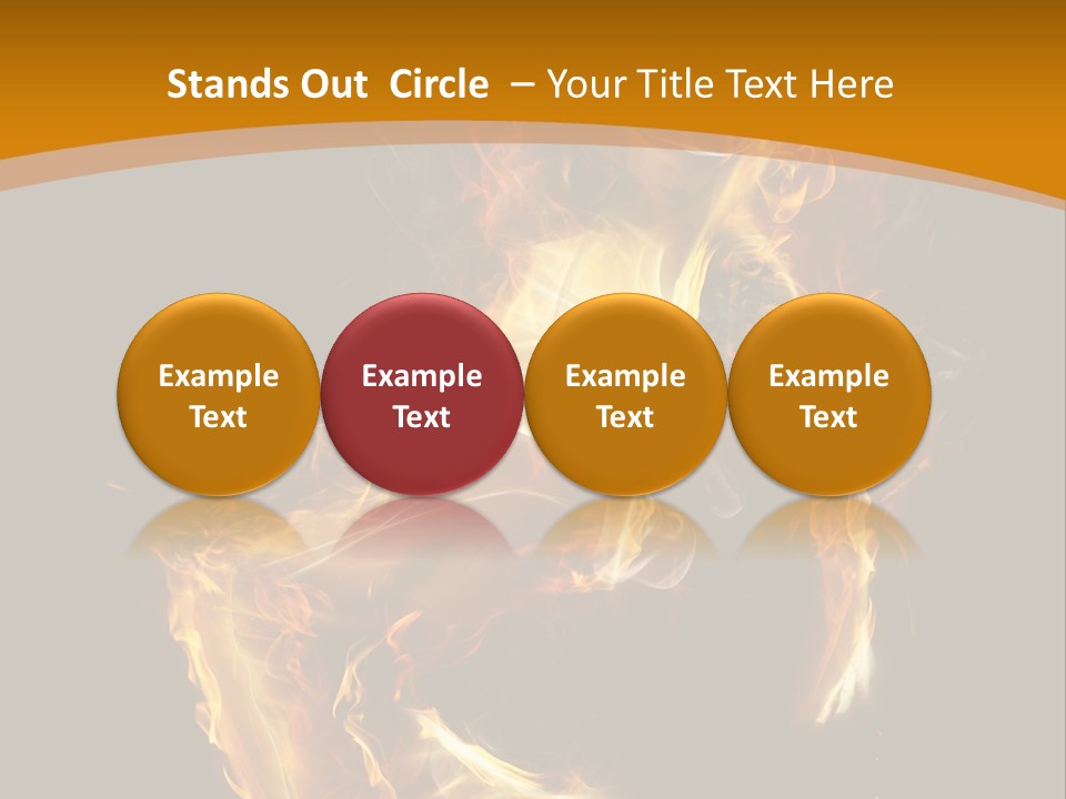 A Woman With Fire On Her Body Powerpoint Template PowerPoint Template