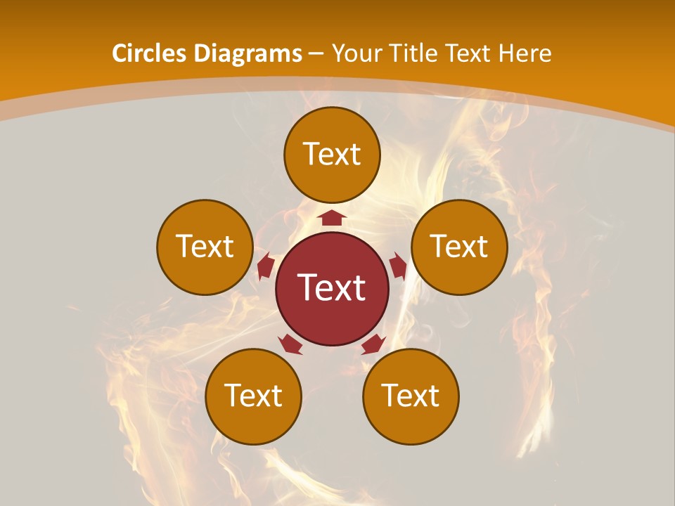 A Woman With Fire On Her Body Powerpoint Template PowerPoint Template