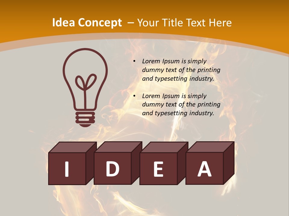 A Woman With Fire On Her Body Powerpoint Template PowerPoint Template