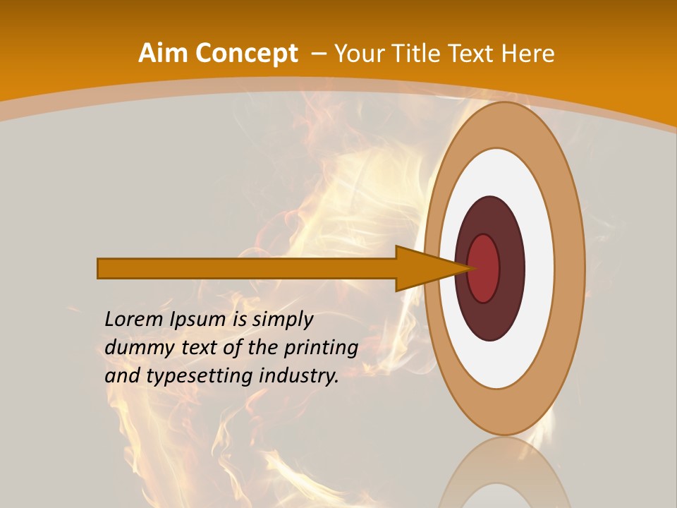 A Woman With Fire On Her Body Powerpoint Template PowerPoint Template