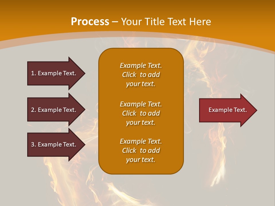 A Woman With Fire On Her Body Powerpoint Template PowerPoint Template