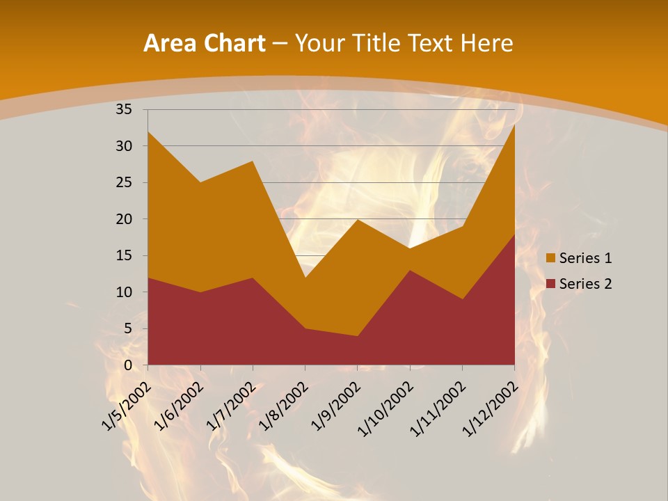 A Woman With Fire On Her Body Powerpoint Template PowerPoint Template