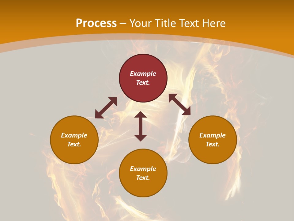 A Woman With Fire On Her Body Powerpoint Template PowerPoint Template