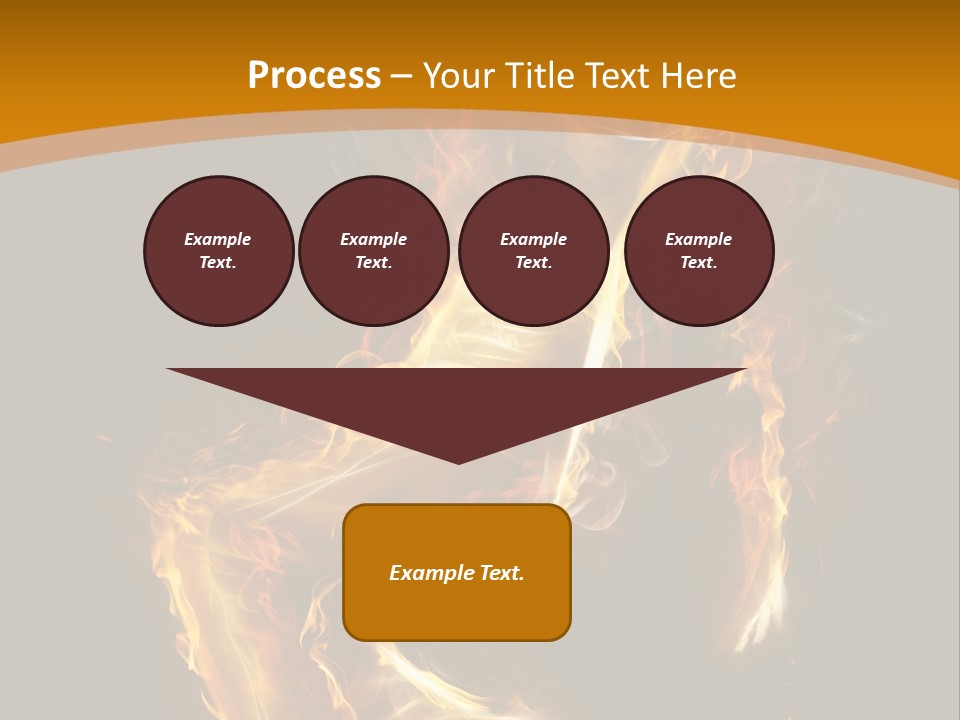 A Woman With Fire On Her Body Powerpoint Template PowerPoint Template