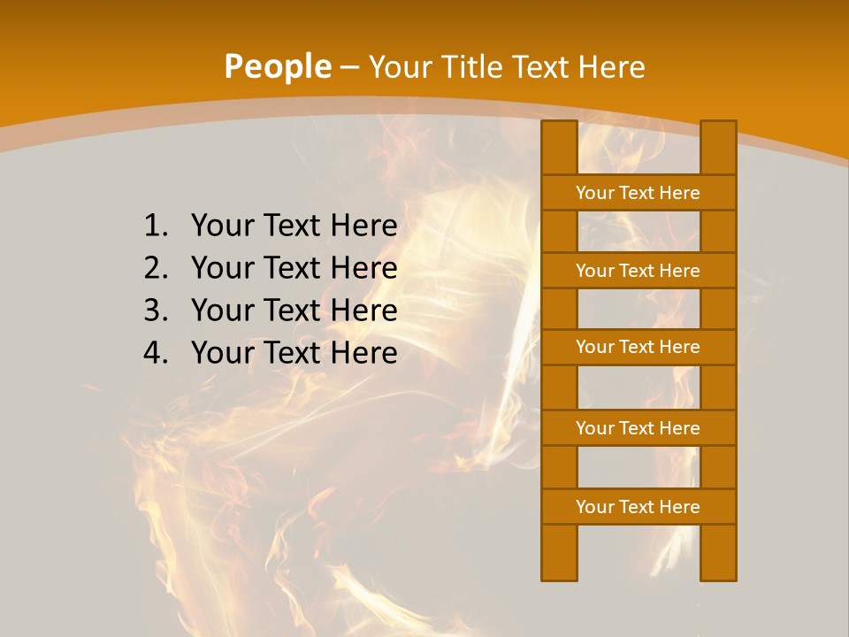 A Woman With Fire On Her Body Powerpoint Template PowerPoint Template