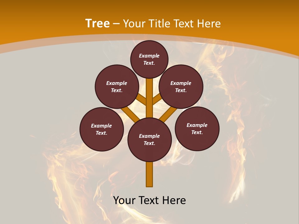 A Woman With Fire On Her Body Powerpoint Template PowerPoint Template