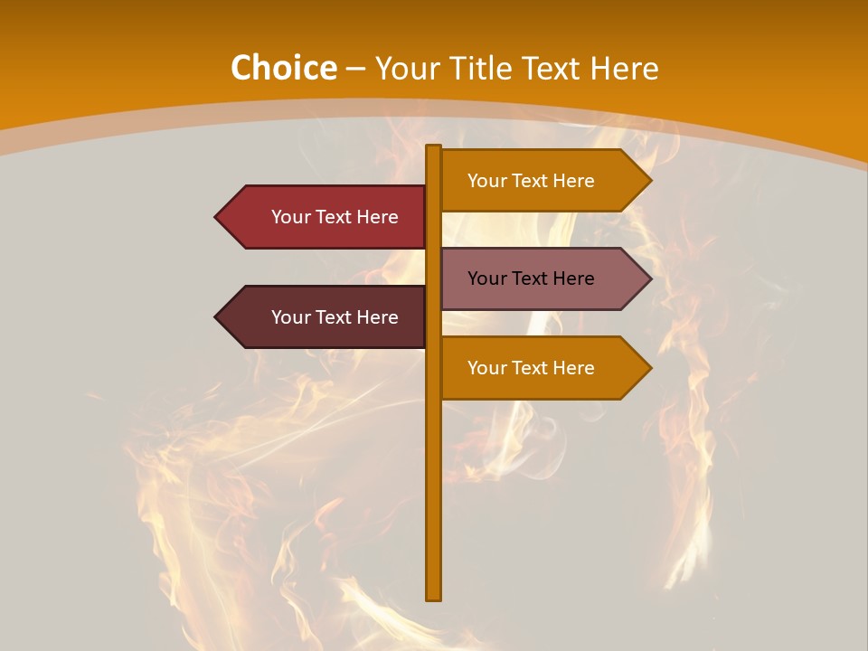 A Woman With Fire On Her Body Powerpoint Template PowerPoint Template