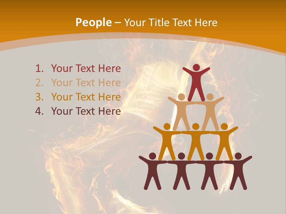 A Woman With Fire On Her Body Powerpoint Template PowerPoint Template