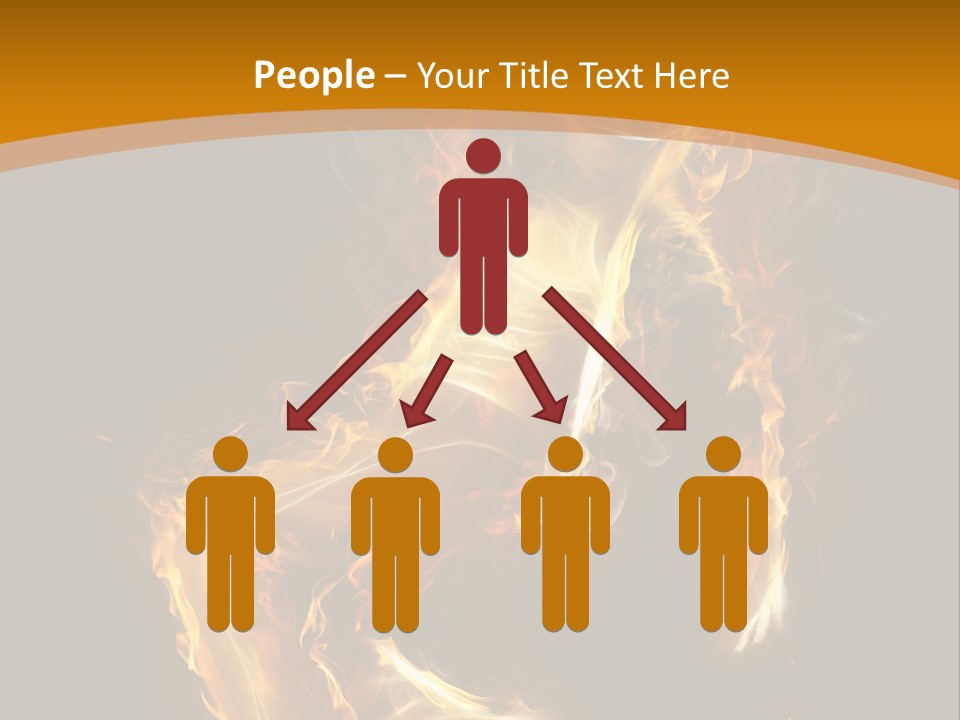 A Woman With Fire On Her Body Powerpoint Template PowerPoint Template