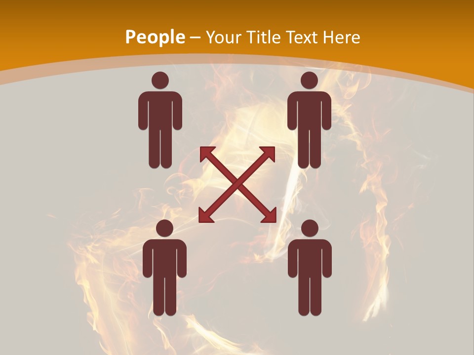 A Woman With Fire On Her Body Powerpoint Template PowerPoint Template