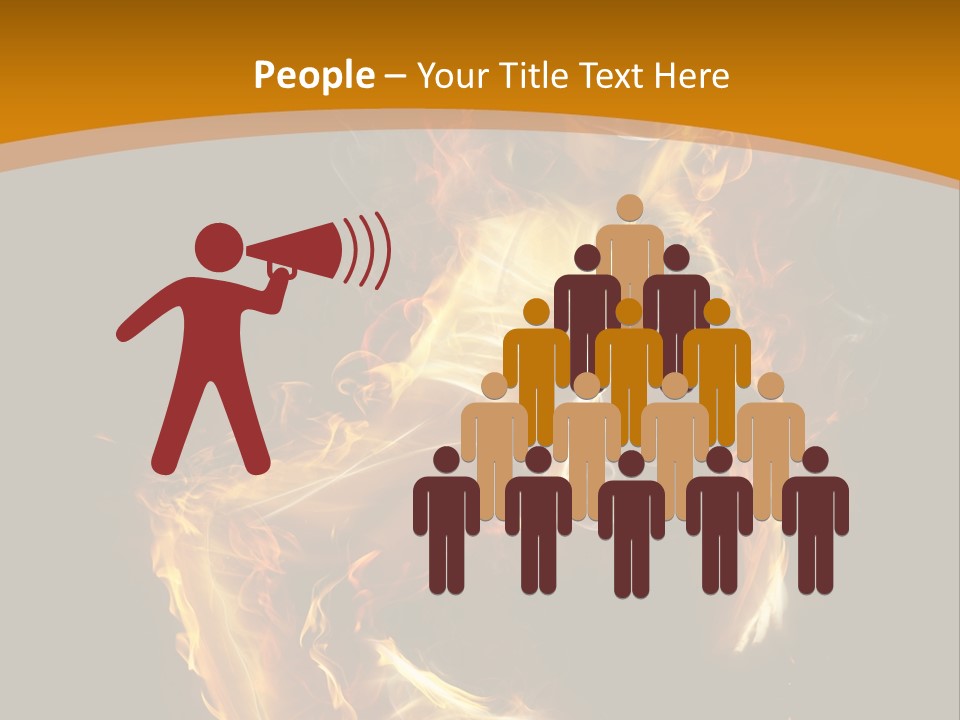 A Woman With Fire On Her Body Powerpoint Template PowerPoint Template