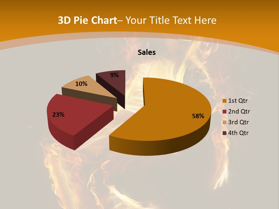 A Woman With Fire On Her Body Powerpoint Template PowerPoint Template