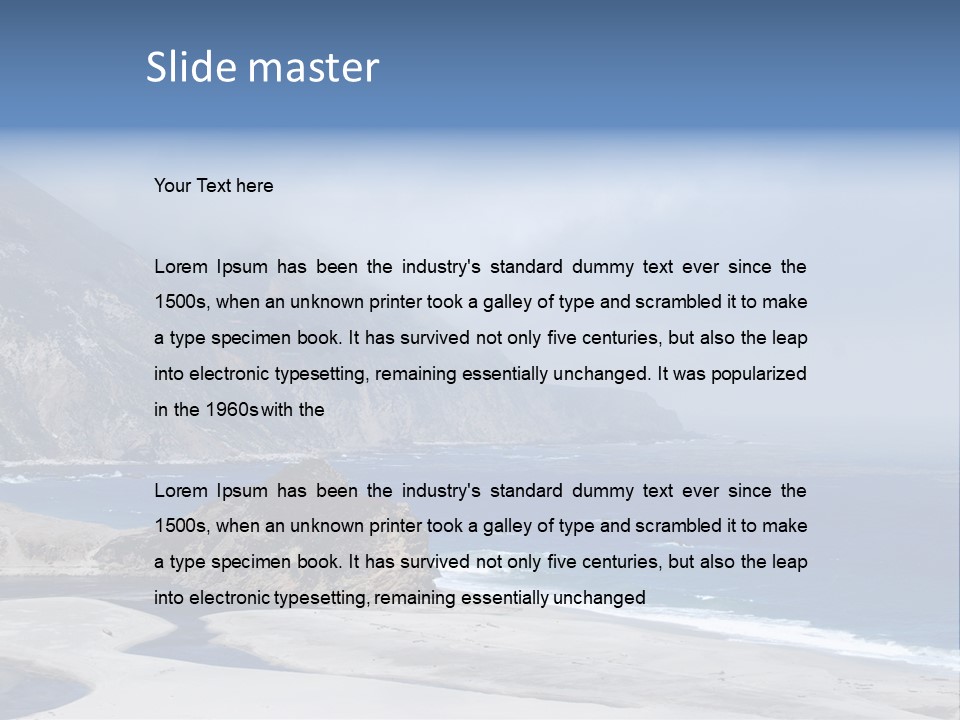 Blue Ocean Big PowerPoint Template