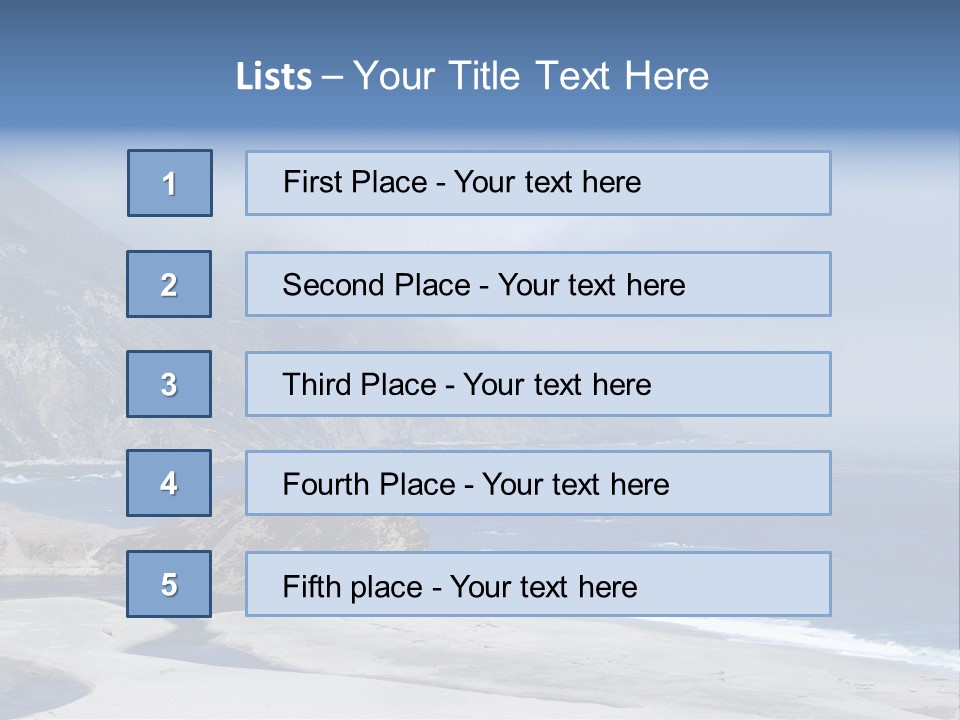 Blue Ocean Big PowerPoint Template