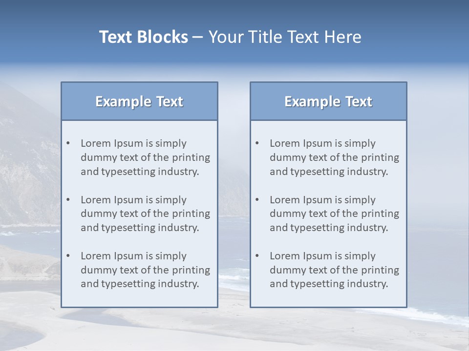 Blue Ocean Big PowerPoint Template