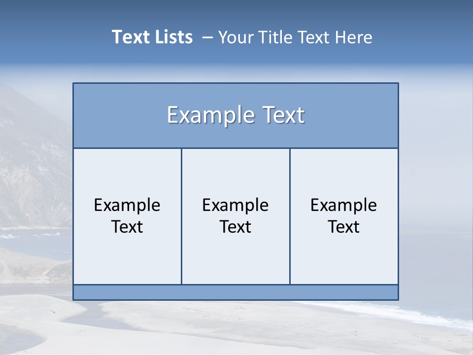 Blue Ocean Big PowerPoint Template