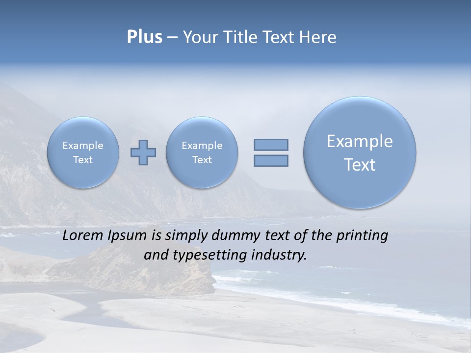 Blue Ocean Big PowerPoint Template