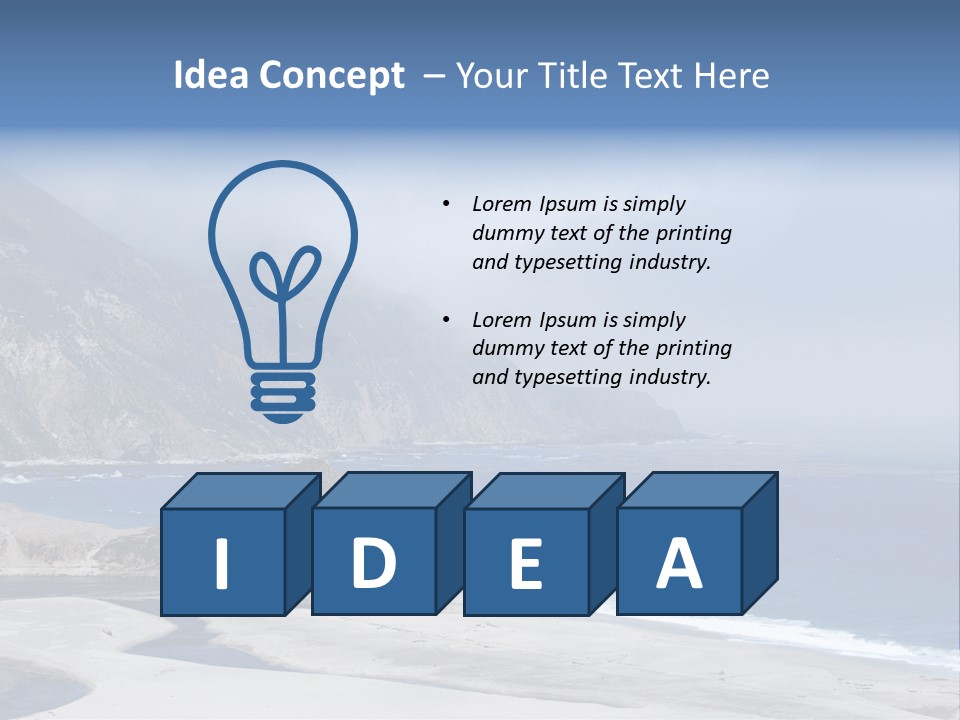Blue Ocean Big PowerPoint Template