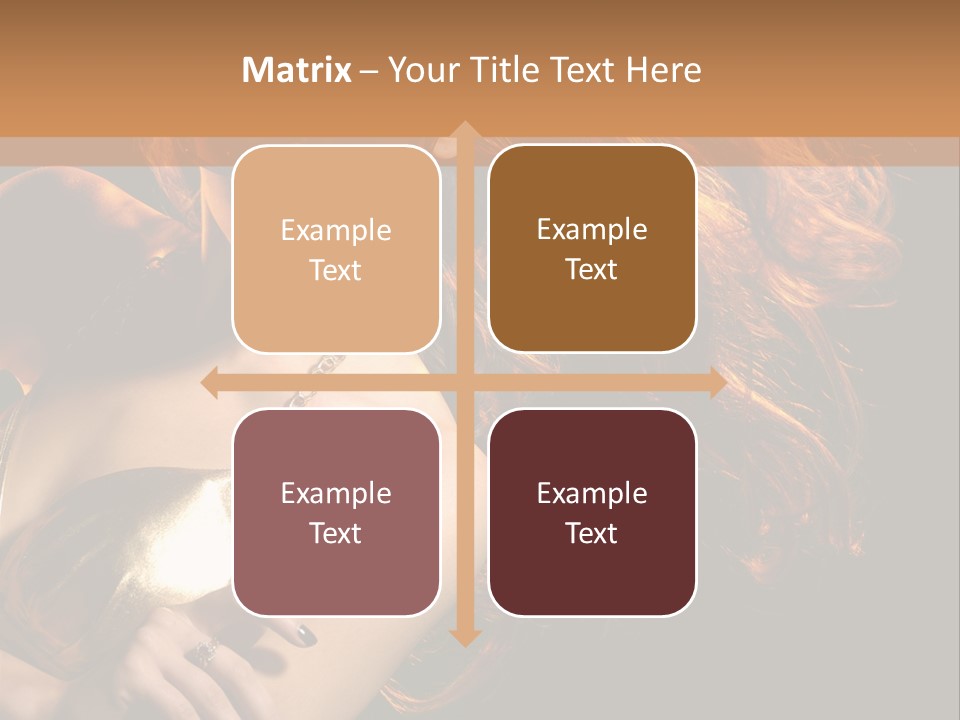 Copyspace Lady Dance PowerPoint Template