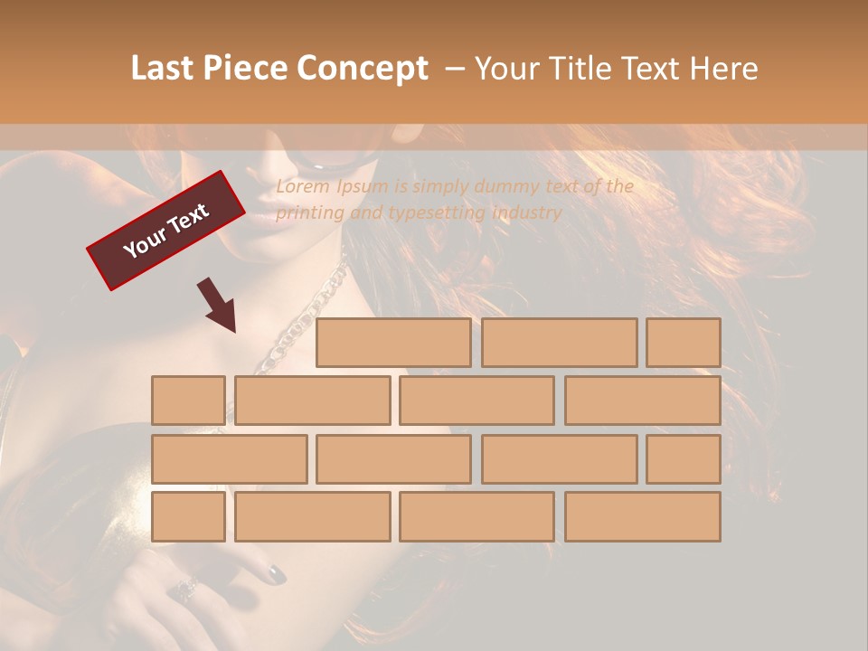 Copyspace Lady Dance PowerPoint Template