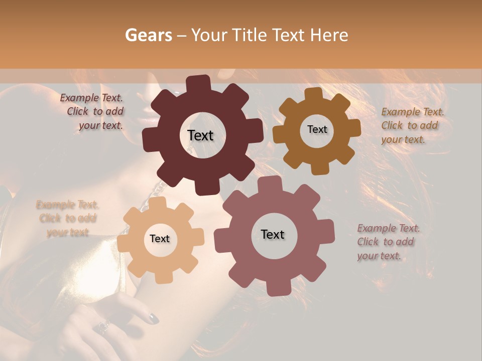 Copyspace Lady Dance PowerPoint Template