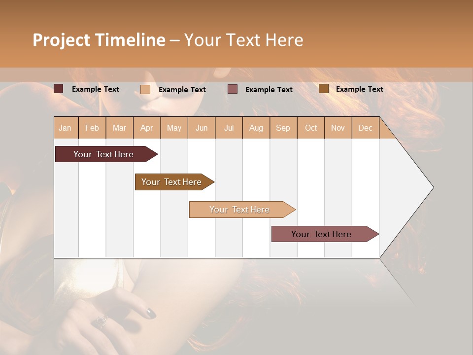 Copyspace Lady Dance PowerPoint Template