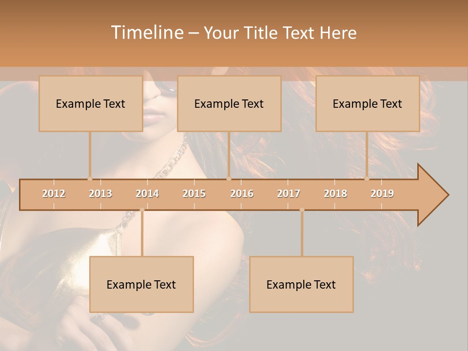 Copyspace Lady Dance PowerPoint Template