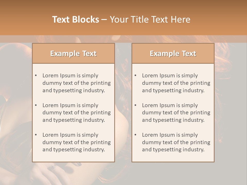 Copyspace Lady Dance PowerPoint Template