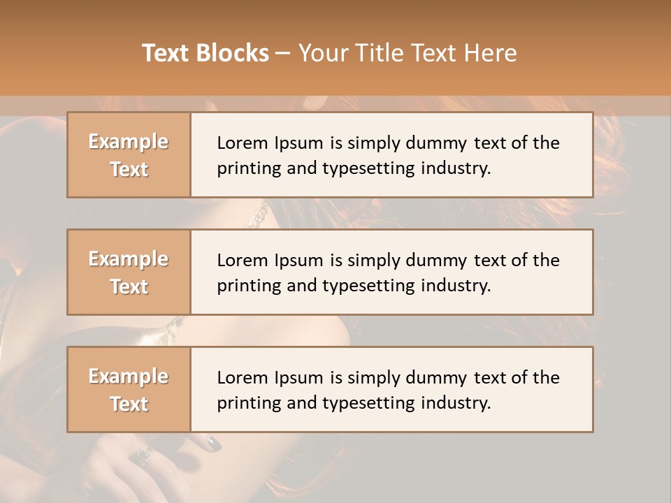 Copyspace Lady Dance PowerPoint Template