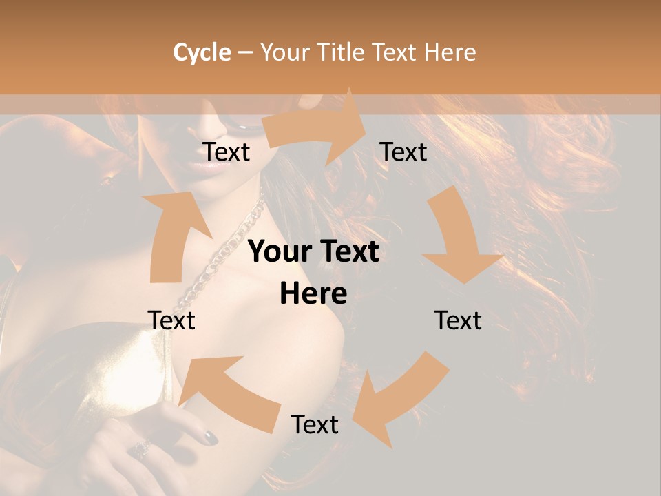 Copyspace Lady Dance PowerPoint Template
