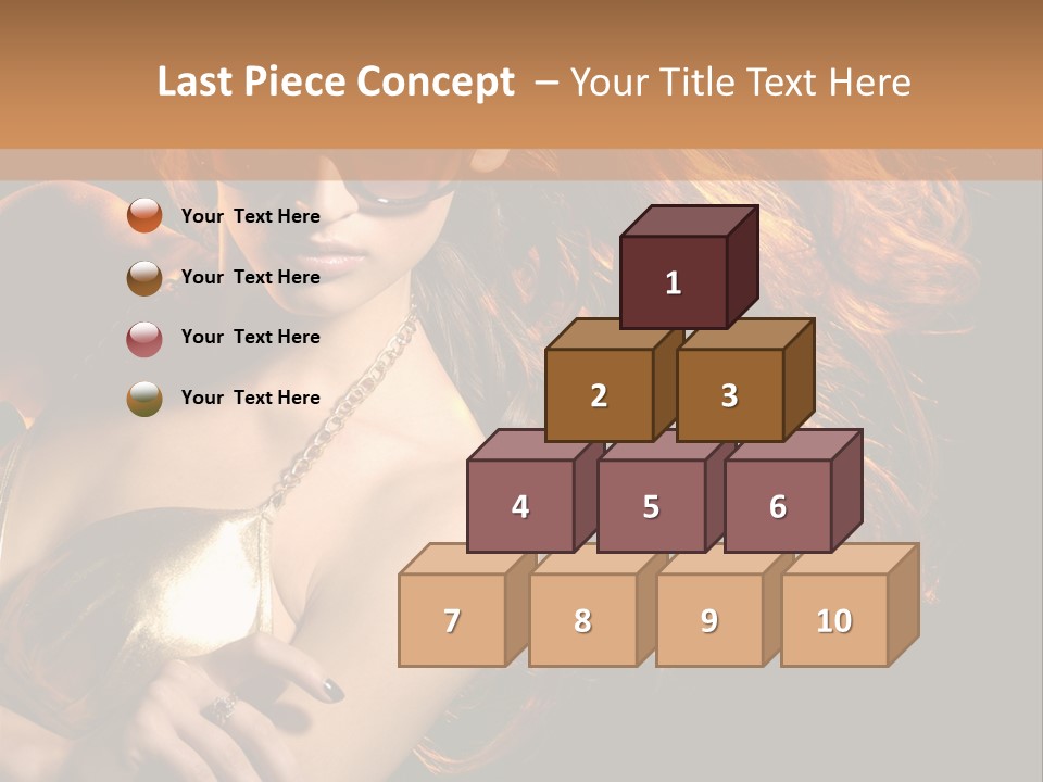 Copyspace Lady Dance PowerPoint Template